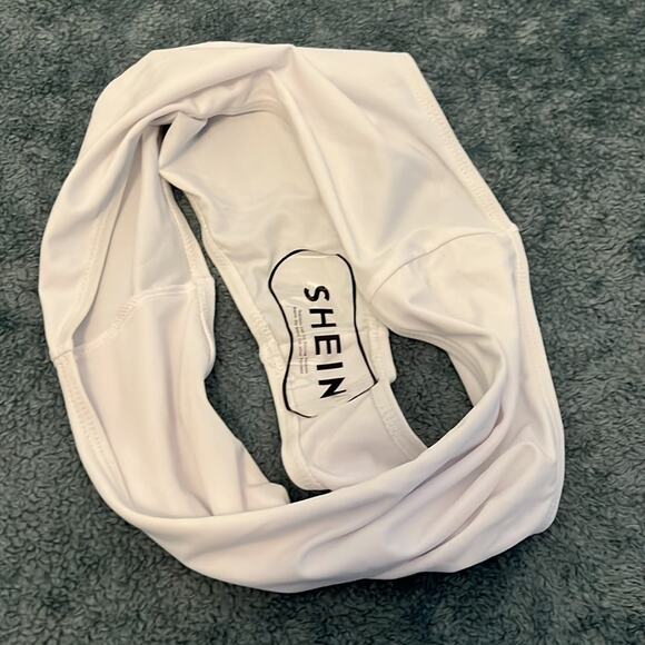 SHEIN White & Black Bikini New Without Tags Size Large - Picture 9 of 9